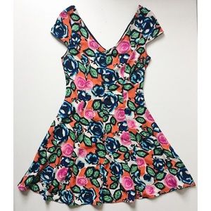 “Impeccable Pig” floral flirty dress